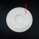 #BU6436; Ceramic 9.75"rd. plate #YP/WT