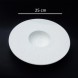 #BU6535; Ceramic 9.75" rd. plate #YP/WT