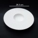 #BU6542; Ceramic 11" rd. plate #YP/WT