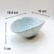 #BY-0235C; Ceramic bowl 6" #595