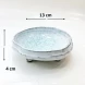 #BY-0273C; Ceramic bowl w. stand 5" #595