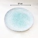 #BY-0396C; Ceramic plate 10.5" #595