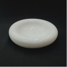 #BY-3175WT; Ceramic donut shape bowl 6.5..