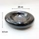 #BY-3182BK; Ceramic donut shape bowl 8" #BK  