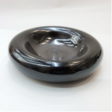 #BY-3199BK; Ceramic donut shape bowl 9.5..