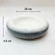 #BY-3335; Ceramic donut shape bowl 8" #485  