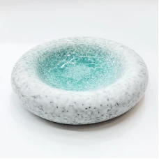 #BY-3366C; Ceramic donut shape bowl 8&qu..