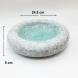 #BY-3373C; Ceramic donut shape bowl 9.5" #595    