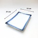 #BY-7921; Ceramic 8" rectangle plate #485 