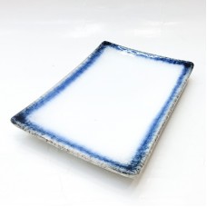 #BY-7921; Ceramic 8" rectangle plat..