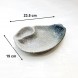 #BY-9819A; Ceramic leaf plate 9" #466