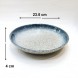 #BY-9826A; Ceramic deep plate 9" #466