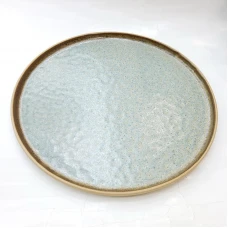 #CH-1102; Ceramic round plate 13" #..