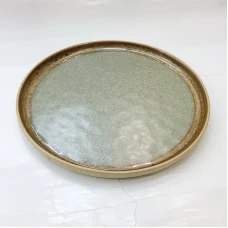 #CH-1126; Ceramic round plate 9" #C..