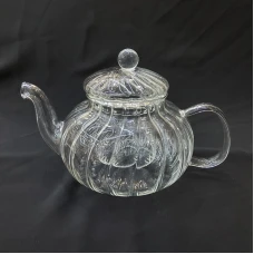 #CJ-1324; Glass tea pot 600ml ..