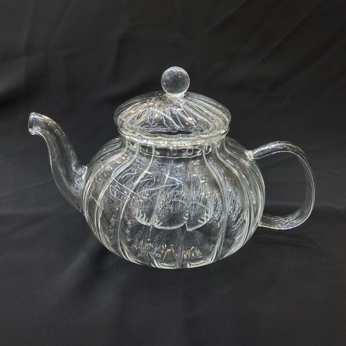 #CJ-1324; Glass tea pot 600ml 