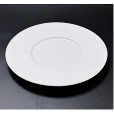 #CM5285; Ceramic plate 10.5" #WT..