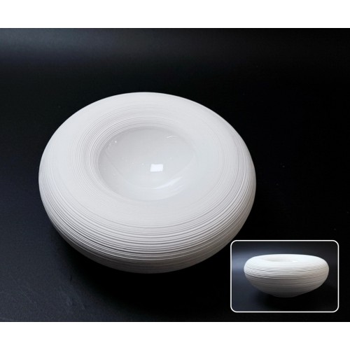 #CM5438; Ceramic present bowl 6" #WT