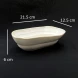 #CP5599; Ceramic oval bowl 8.25"  