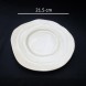 #CP5605; Ceramic round plate 8.5" 