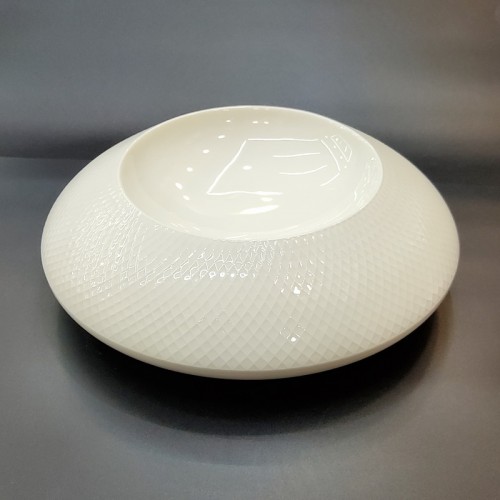 #CT5902; Ceramic pebble bowl 25cm #LG 