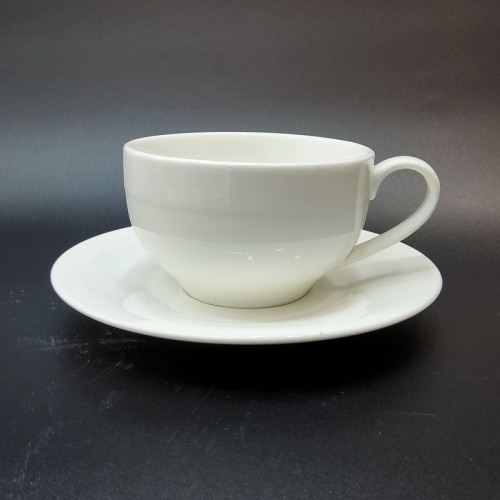 #CT5964; Ceramic coffee cup + saucer 180ml #LG  