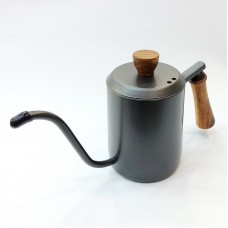 #DR-MB600BK;  S/S 600ml coffee pot wood ..