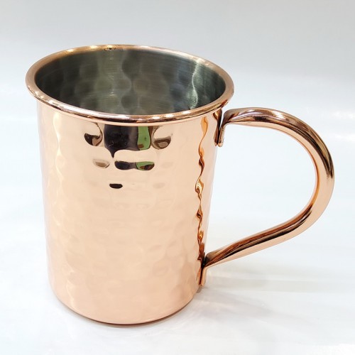 #DX1884;  Mule mug 400ml hammered #1884