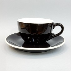 #EG150-BK; Coffee cup + saucer 150ml #E ..