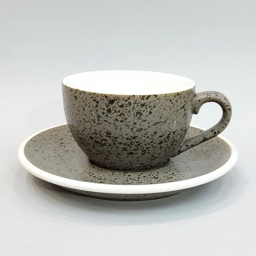 #EG150-GRT; Coffee cup + saucer 150ml #E /GRT