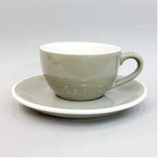 #EG150-GY; Coffee cup + saucer 150ml #E ..