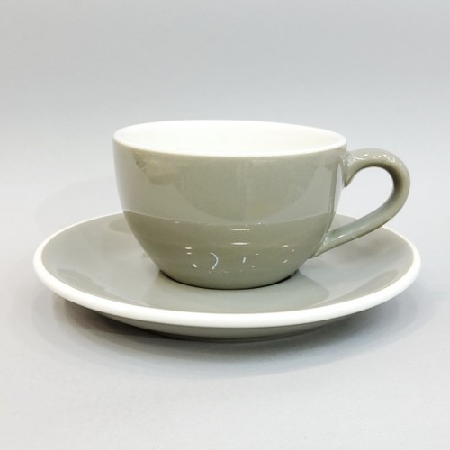 #EG150-GY; Coffee cup + saucer 150ml #E /GY