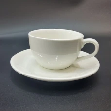 #EG150-WT; Coffee cup + saucer 150ml #E ..