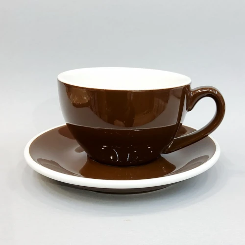 #EG220-BN; Coffee cup + saucer 220ml #E /BN