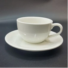 #EG220-WT; Coffee cup + saucer 220ml #E ..