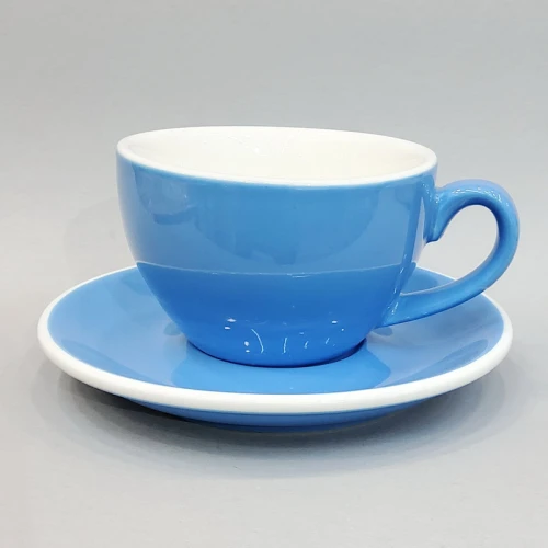 #EG300-BL; Coffee cup + saucer 300ml #E /BL