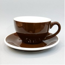 #EG300-BN; Coffee cup + saucer 300ml #E ..