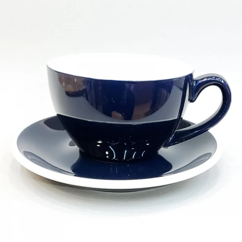 #EG300-DB; Coffee cup + saucer 300ml #E /DB