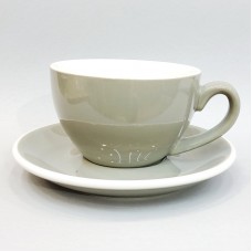 #EG300-GY; Coffee cup + saucer 300ml #E ..