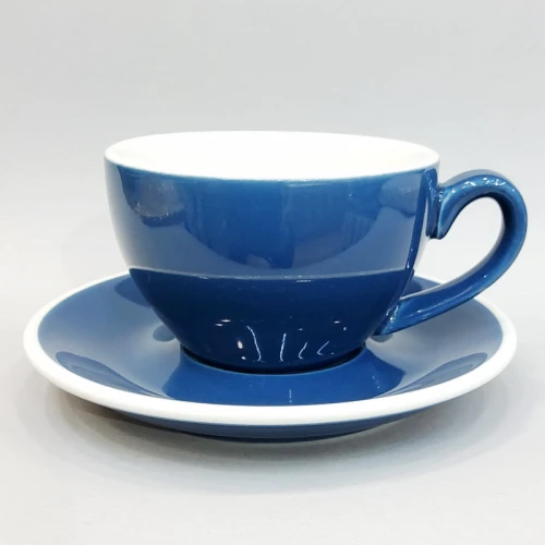 #EG300-WB; Coffee cup + saucer 300ml #E /WB