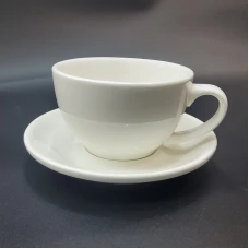 #EG300-WT; Coffee cup + saucer 300ml #E ..