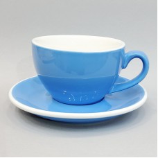 #EG350-BL; Coffee cup + saucer 350ml #E ..