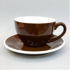 #EG350-BN; Coffee cup + saucer 350ml #E ..