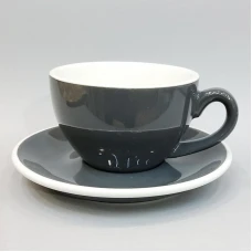 #EG350-DG; Coffee cup + saucer 350ml #E ..