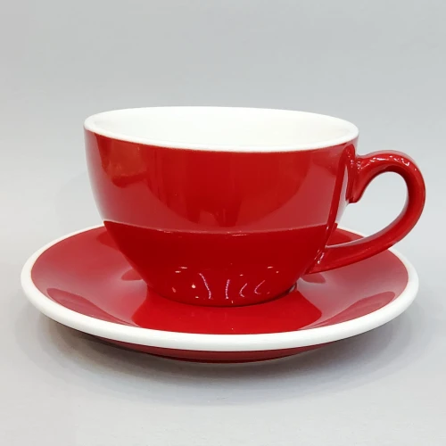 #EG350-R; Coffee cup + saucer 350ml #E /R