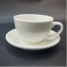 #EG350-WT; Coffee cup + saucer 350ml #E ..