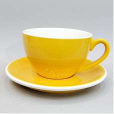 #EG350-Y; Coffee cup + saucer 350ml #E /..