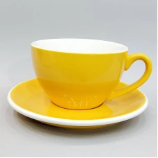 #EG350-Y; Coffee cup + saucer 350ml #E /..