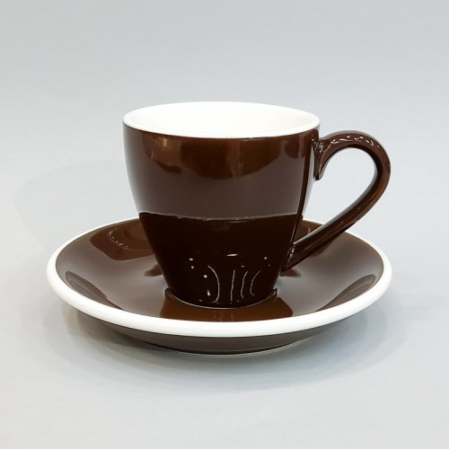 #EG80-BN;  Coffee cup + saucer 80ml #E /BN