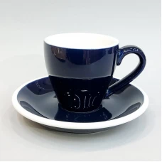 #EG80-DB; Coffee cup + saucer 80ml / #E ..